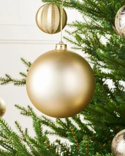 WeRChristmas Oversized Baubles|Shatterproof Baubles^Gold Large Matt Shatterproof Bauble, 15 Cm