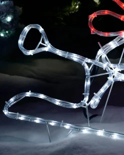 WeRChristmas Christmas Characters^LED Snowman Rope Light Window Silhouette, 50 Cm