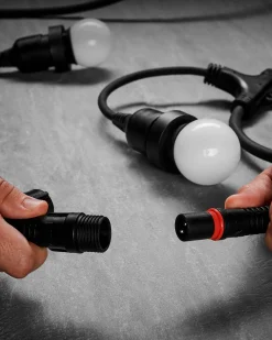 WeRChristmas Link Festoon|Festoon Lights^LINK FESTOON E27 Long Drop Belt, Connectable, 10 Sockets, 50 Cm Spacing