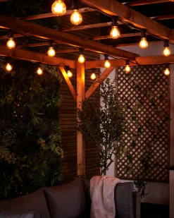 WeRChristmas Link Festoon|Festoon Lights^LINK FESTOON 4W E27 Dimmable Filament LED Bulb, Warm White