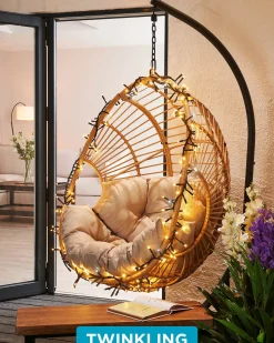 WeRChristmas Link Pro|Cluster Lights^LINK PRO LED Cluster Lights, Black Cable, Warm White / White