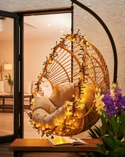 WeRChristmas Link Pro|Cluster Lights^LINK PRO LED Cluster Lights, Black Cable, Warm White