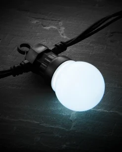 WeRChristmas Link Pro|Festoon Lights^LINK PRO LED Festoon Lights, Black Cable, White