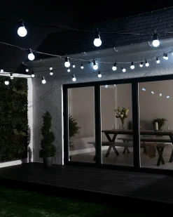 WeRChristmas Link Pro|Festoon Lights^LINK PRO LED Festoon Lights, Black Cable, White