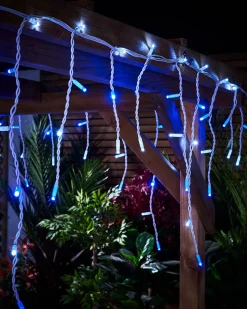 WeRChristmas Link Pro|Icicle Lights^LINK PRO LED Icicle Lights, Blue / White