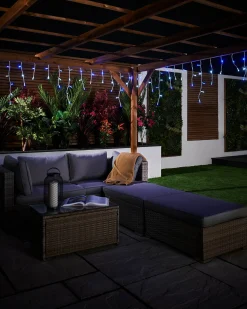 WeRChristmas Link Pro|Icicle Lights^LINK PRO LED Icicle Lights, Blue / White