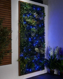 WeRChristmas Link Pro|Fairy Lights^LINK PRO LED String Lights, Black Cable, Blue