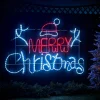 WeRChristmas Festive Star, Snowflake & Sign Lights^Merry Christmas Rope Light Silhouette, 1.2 M