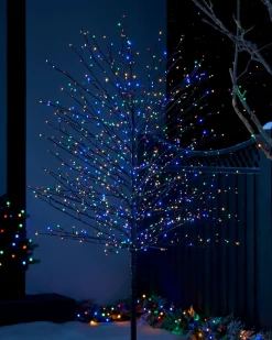 WeRChristmas Tree Silhouettes^Multi-Coloured Twig Tree, 6 Ft