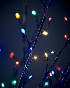 WeRChristmas Tree Silhouettes^Multi-Coloured Twig Tree, 6 Ft