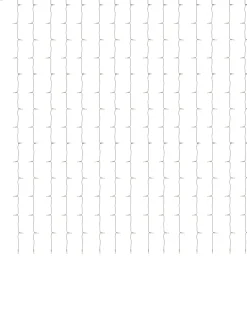 WeRChristmas Connectable Lights^Multi-Function 300 LED Connectable Curtain Light String, Warm White