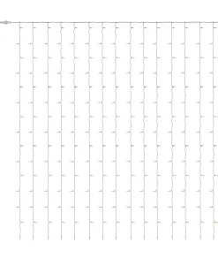 WeRChristmas Connectable Lights^Multi-Function 300 LED Connectable Curtain Light String, Multi-Coloured