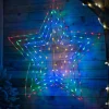 WeRChristmas Festive Star, Snowflake & Sign Lights^Multi-Function Star Silhouette, 118 Cm