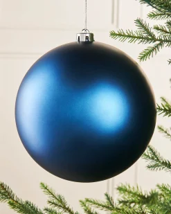 WeRChristmas Oversized Baubles|Shatterproof Baubles^Navy Blue Large Matt Shatterproof Bauble, 20 Cm