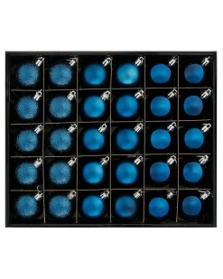 WeRChristmas Shatterproof Baubles^Navy Blue Shatterproof Bauble, 50 Pack