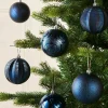WeRChristmas Shatterproof Baubles^Navy Blue Shatterproof Baubles, 16 Pack, 8 Cm