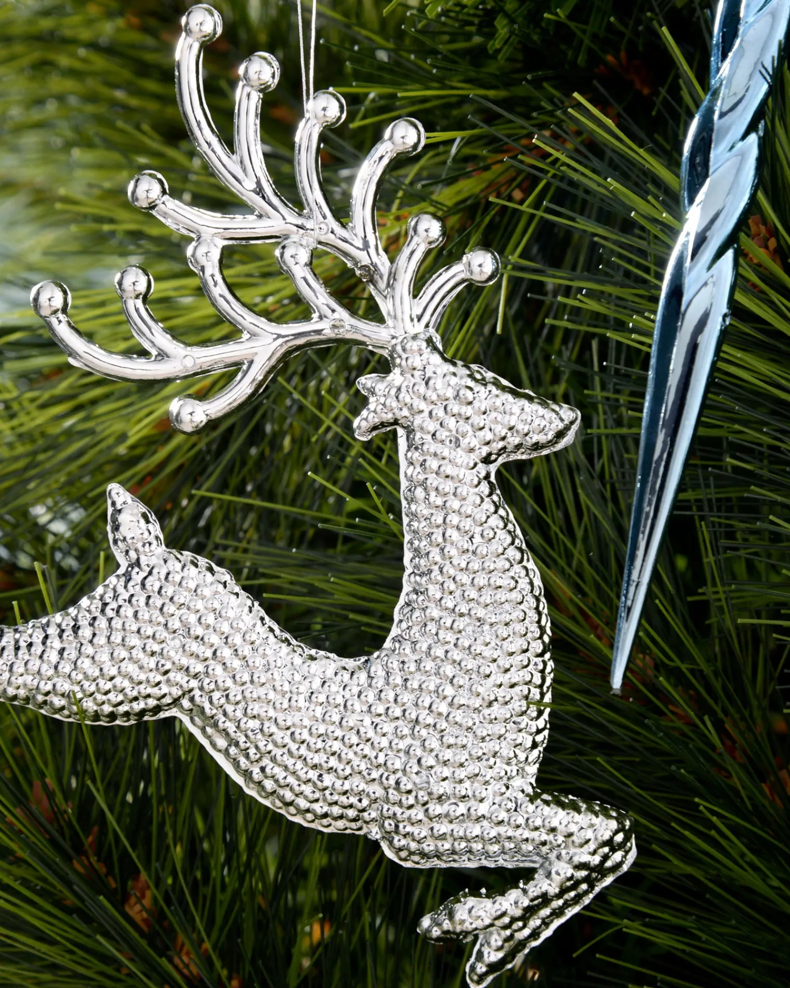 WeRChristmas Shatterproof Baubles^Navy Shatterproof Baubles Set, 50 Pack