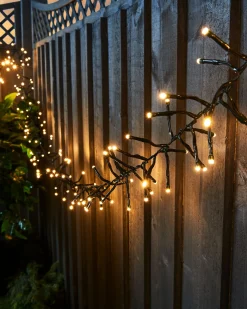 WeRChristmas Cluster Lights|Tree Lights^Outdoor Cluster Multi-Function 500 LED Light String, Warm White