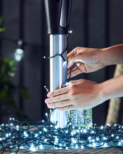 WeRChristmas Fairy Lights|Tree Lights^Outdoor Multi-Function 240 LED Light String, Ice White