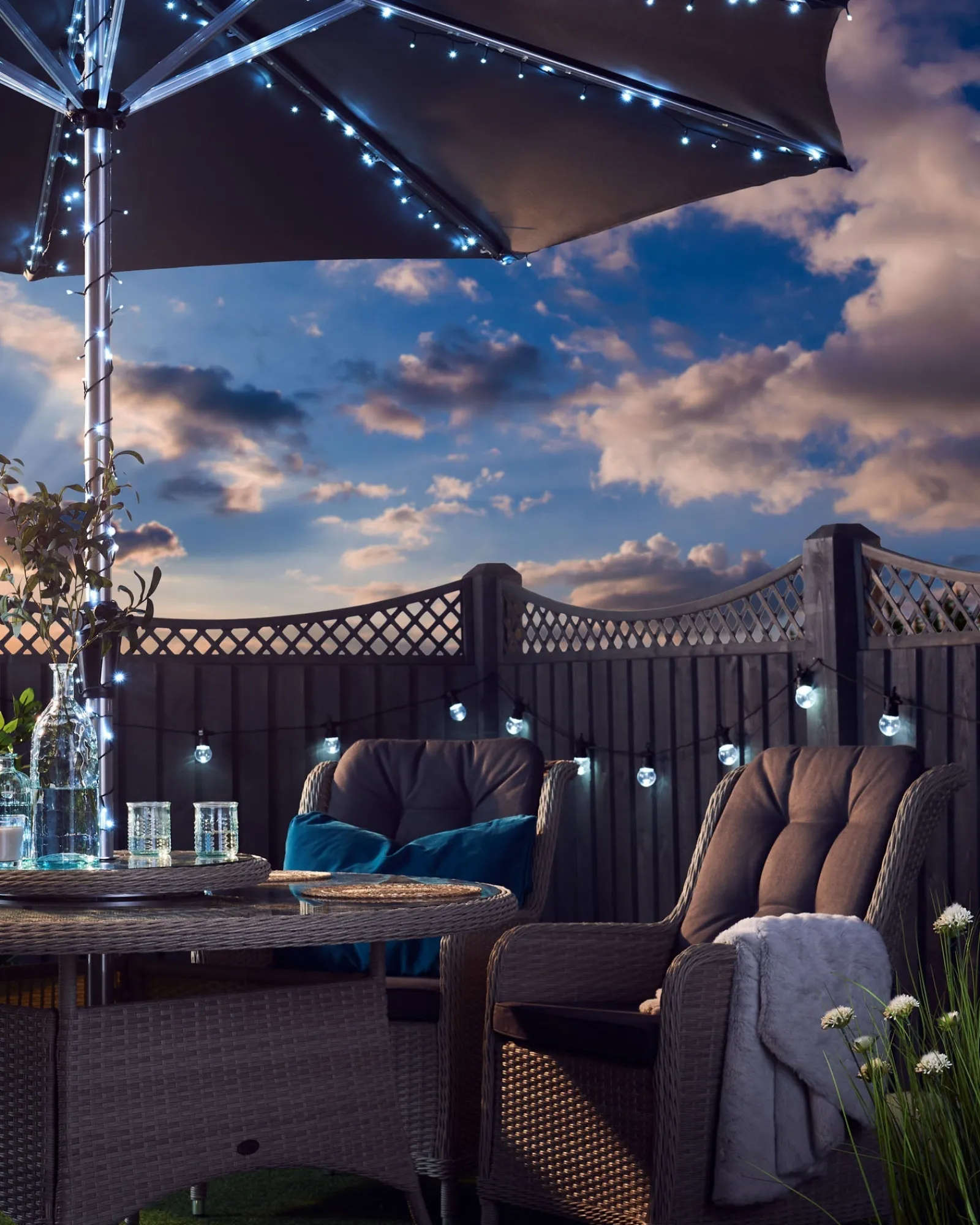 WeRChristmas Fairy Lights|Tree Lights^Outdoor Multi-Function 480 LED Light String, Ice White