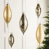 WeRChristmas Glass Baubles^Pale Gold Glass Baubles, 5 Pack, 15 Cm