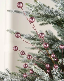 WeRChristmas Flowers & Foliage|Flowers & Foliage^Pink Berry Christmas Tree Spray, 78 Cm