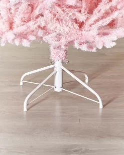 WeRChristmas Unlit Christmas Trees^Pink Sugar Snow Flocked Christmas Tree, 6 Ft