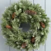 WeRChristmas Decorated Wreaths^Pre-Decorated Frosted Scandinavian Blue Spruce Wreath, 50 Cm