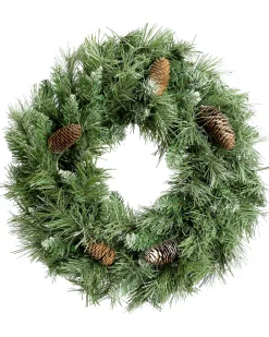 WeRChristmas Decorated Wreaths^Pre-Decorated Frosted Scandinavian Blue Spruce Wreath, 50 Cm