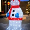 WeRChristmas Christmas Characters^Pre-Lit Acrylic Snowman, 59 Cm