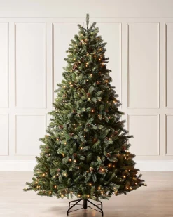 WeRChristmas Pre Lit Christmas Trees|Premium Christmas Trees^Pre-Lit Craford Pine Christmas Tree, 8 Ft