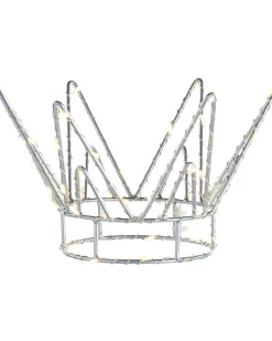 WeRChristmas Tree Toppers^Pre-Lit Crown Christmas Tree Topper, 18 Cm