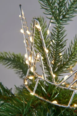 WeRChristmas Tree Toppers^Pre-Lit Crown Christmas Tree Topper, 18 Cm