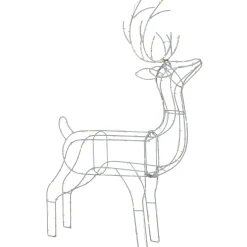 WeRChristmas Outdoor Lighted Reindeer^Pre-Lit 3D Standing Reindeer Silhouette, 87 Cm