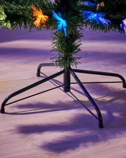 WeRChristmas Budget Christmas Trees|Fibre Optic Christmas Trees^Pre-Lit Fibre Optic Christmas Tree With Tree Topper, 7 Ft