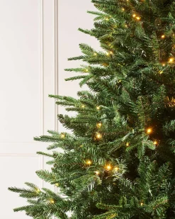 WeRChristmas Premium Christmas Trees|Pre Lit Christmas Trees^Pre-lit Grand Alaskan Fir Christmas Tree, Dual Multi Colour, 7 Ft