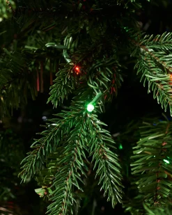 WeRChristmas Premium Christmas Trees|Pre Lit Christmas Trees^Pre-lit Grand Alaskan Fir Christmas Tree, Dual Multi Colour, 7 Ft