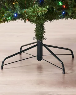 WeRChristmas Premium Christmas Trees|Pre Lit Christmas Trees^Pre-lit Grand Alaskan Fir Christmas Tree, Dual Multi Colour, 7 Ft