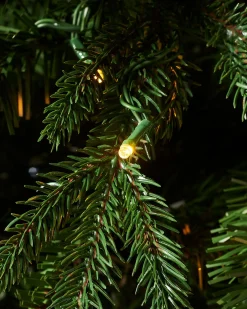 WeRChristmas Premium Christmas Trees|Pre Lit Christmas Trees^Pre-lit Grand Alaskan Fir Christmas Tree, Dual Multi Colour, 7 Ft