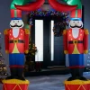 WeRChristmas Inflatables^Pre-Lit Inflatable Nutcracker Arch, 8 Ft