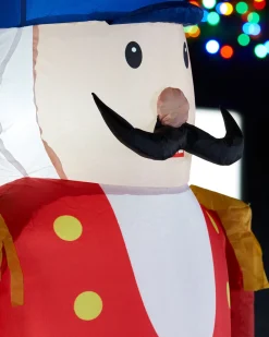 WeRChristmas Inflatables^Pre-Lit Inflatable Nutcracker Arch, 8 Ft