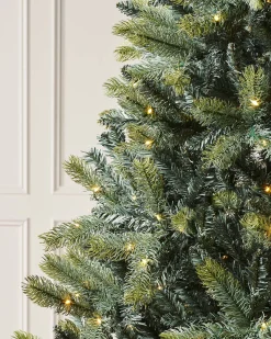 WeRChristmas Pre Lit Christmas Trees^Pre-Lit Mixed Pine Dual Christmas Tree, 7 Ft