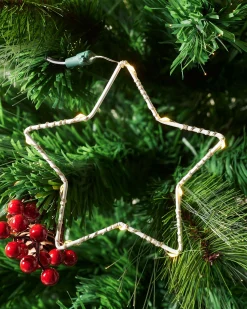 WeRChristmas Budget Christmas Trees|Fibre Optic Christmas Trees^Pre-Lit Mixed Pine Fibre Optic Christmas Tree With LED Stars, 6 Ft