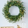 WeRChristmas Decorated Wreaths|Pre Lit Wreaths^Pre-Lit Multi-Function Douglas Fir Wreath, 60 Cm