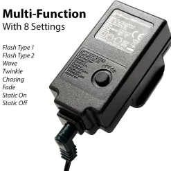 WeRChristmas Pre Lit Garlands^Pre-Lit Multi-Function Garland, 12 Ft