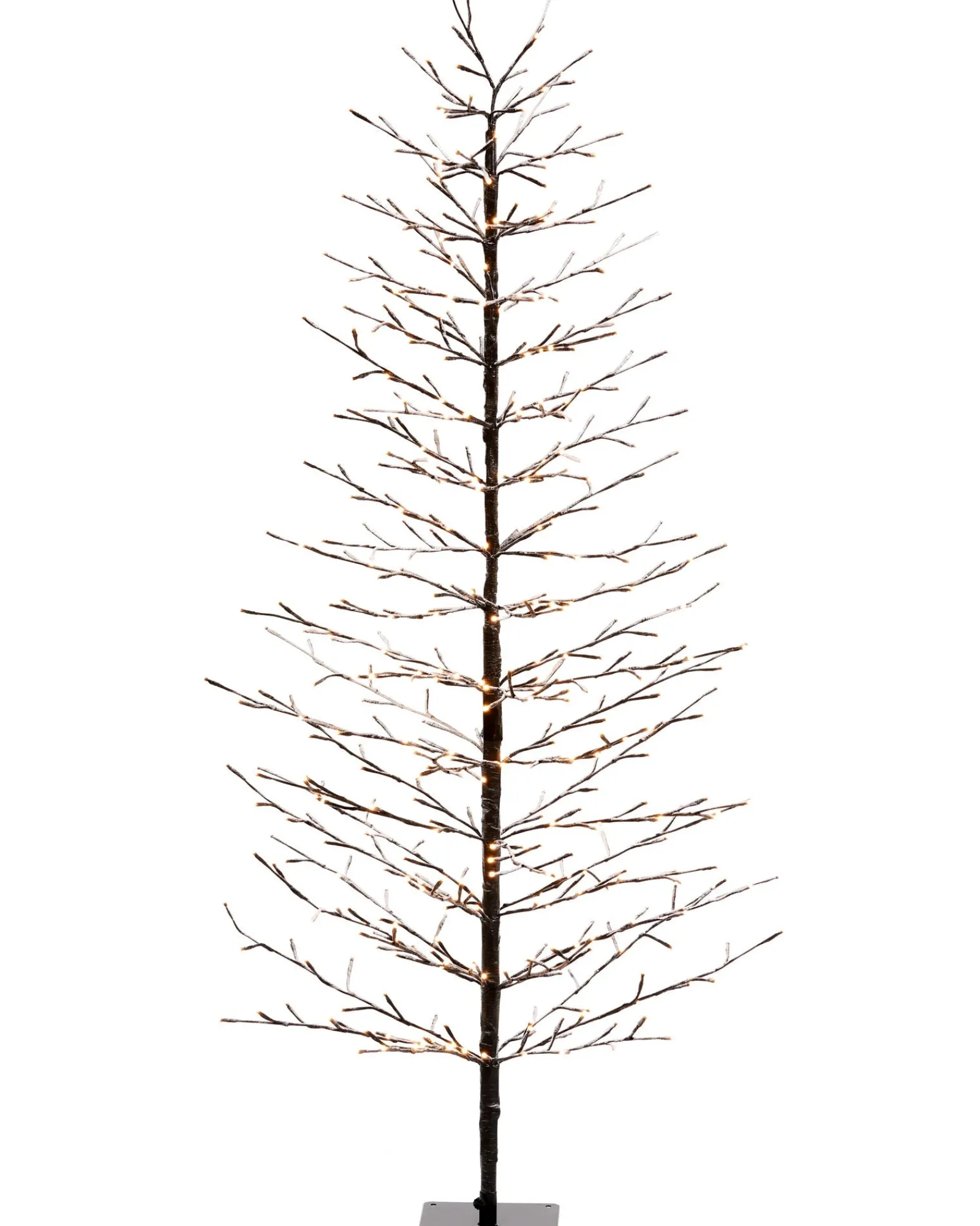 WeRChristmas Tree Silhouettes^Pre-Lit Snow Flocked Twig Tree, 5 Ft
