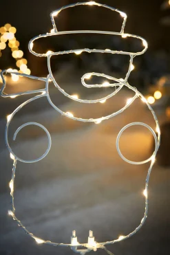 WeRChristmas Pathway Lights^Pre-Lit Snowman Pathway Stake Light, 60 Cm