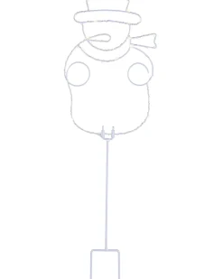 WeRChristmas Pathway Lights^Pre-Lit Snowman Pathway Stake Light, 60 Cm