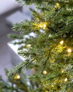 WeRChristmas Pre Lit Christmas Trees^Pre-Lit Traditional Fir Multi-Function Christmas Tree, 10 Ft