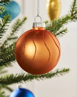 WeRChristmas Glass Baubles^Rainbow Glass Baubles, 20 Pack